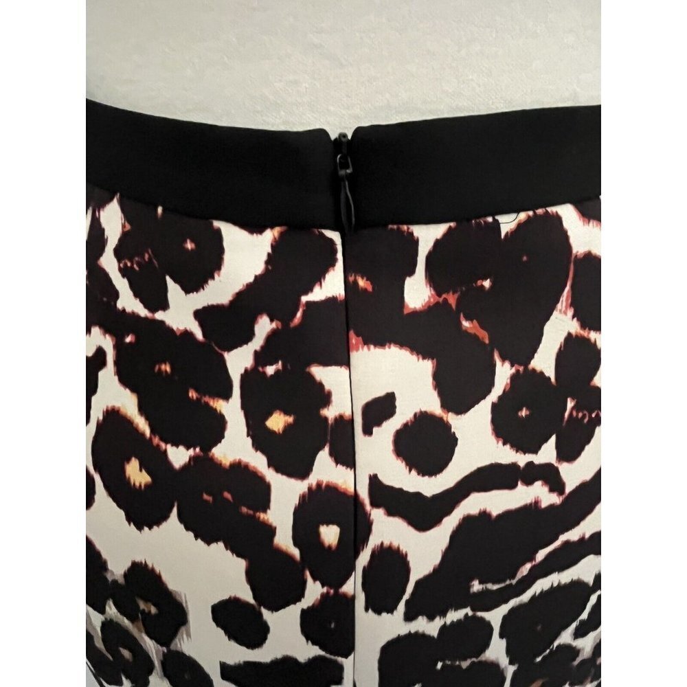 Ginger & Smart Womens Skirt Size 10 Pencil Multicolor Silk Animal Print New - Picture 8 of 11